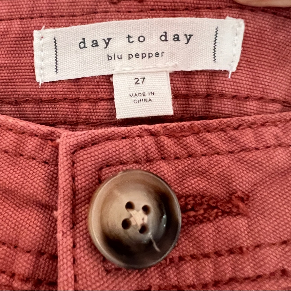 Blu Pepper Rust Button Pants - Picture 5 of 5
